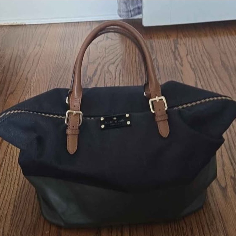 Kate Spade Black and Brown Handbag